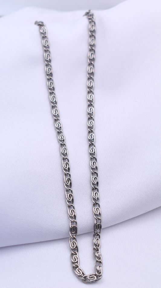 collier en argent acier inoxydable Salamandria