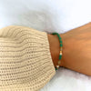 Bracelet modèle Rubber vert porté