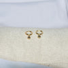 Boucles d'oreilles cherry earrings en or avec bille sur présentoir